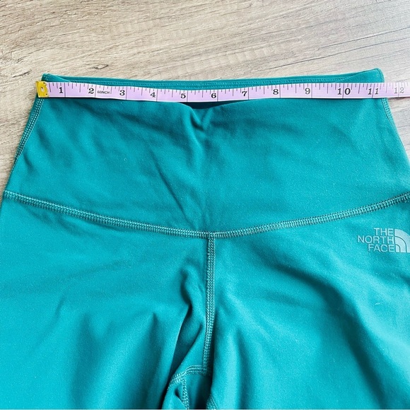 North Face Teal Chevron Athletic Leggings Small - Picture 7 of 10